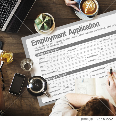 Online Web Job Application Form Concept 24483552