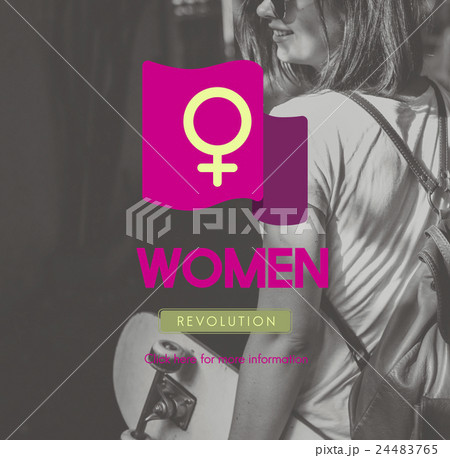 Woman Power Feminist Equal Rights Concept Woman Power Feminist Equal Rights Concept 24483765