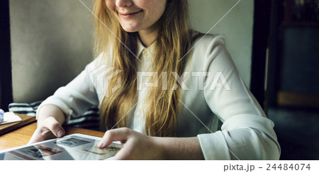 Relaxation Browsing Cafe Coffee Leisure Concept Relaxation Browsing Cafe Coffee Leisure Concept 24484074