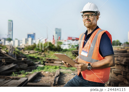 Engineer Architect Construction Site Planning Concept 24484115