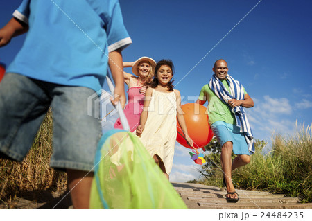 Family Bonding Cheerful Children Parenting Love Concept Family Bonding Cheerful Children Parenting Love Concept 24484235