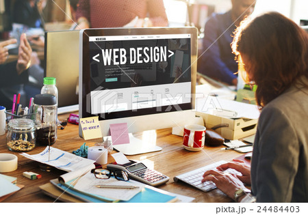 Web Design Online Webpage Website Connect Concept 24484403