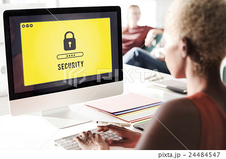 Lock Icon Password Protected Graphic Concept Lock Icon Password Protected Graphic Concept 24484547