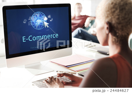 E-Commerce Digital Marketing Global Business Online Technology Concept 24484627