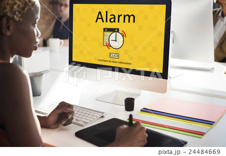 Alarm Alert Important Notice Schedule Concept Alarm Alert Important Notice Schedule Concept 24484669