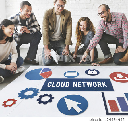 Cloud Network Technology Connection Concept Cloud Network Technology Connection Concept 24484945