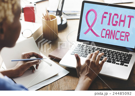 Breast Cancer Believe Hope Woman Illness Concept Breast Cancer Believe Hope Woman Illness Concept 24485092