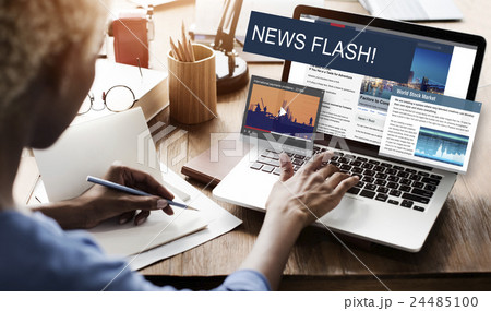 Update Trends Report News Flash Concept Update Trends Report News Flash Concept 24485100