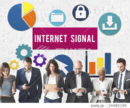 Internet Signal Hotspot Networking Concept Internet Signal Hotspot Networking Concept 24485190