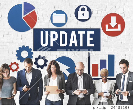 Update Technology Word Graphic Concept 24485193