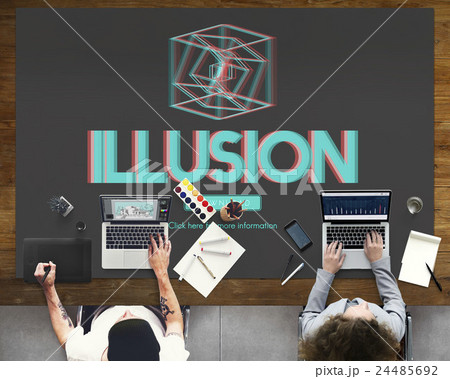 3D Three Dimensional Futuristic Display Modern Concept 3D Three Dimensional Futuristic Display Modern Concept 24485692