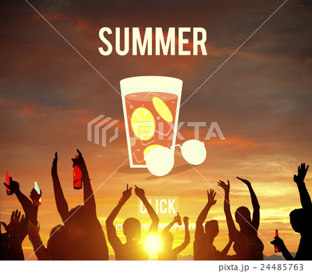 Summer Beach Relaxing Chill Holiday Concept Summer Beach Relaxing Chill Holiday Concept 24485763