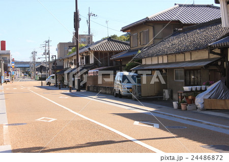 奈良県橿原市今井町の町並みの写真素材