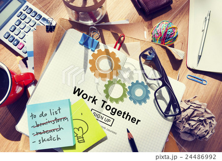 Work Together Teamwork Collaboration Union Unity Concept Work Together Teamwork Collaboration Union Unity Concept 24486992