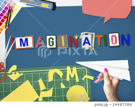Imagination Creative Word Design Colorful Concept Imagination Creative Word Design Colorful Concept 24487289