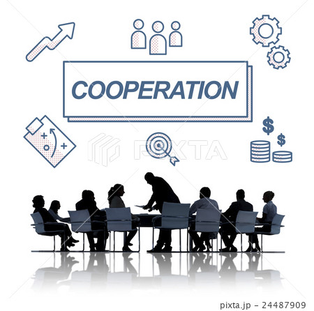 Cooperation Business Agreement Collaboration Graphic Concept 24487909