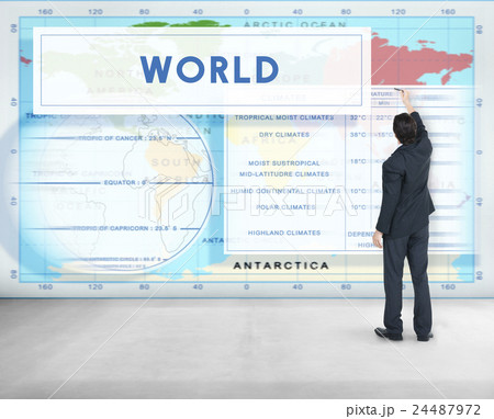 Longtitude Latitude World Cartography Concept 24487972