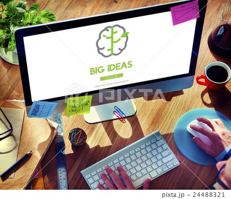 Big Data Creative Thinking Ideas Concept Big Data Creative Thinking Ideas Concept 24488321