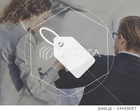 Tag Business Financial Information Graphic Concept 24489087
