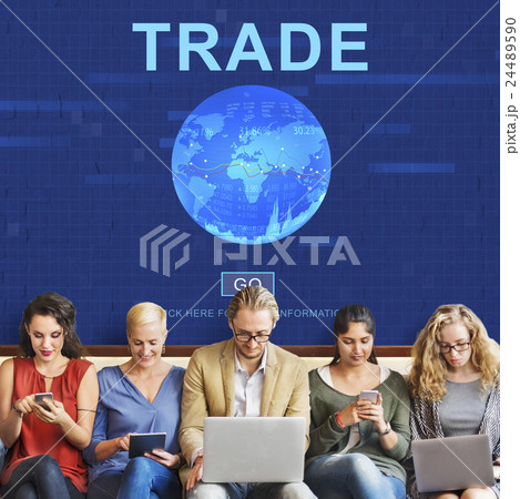 Trade Stock Swap Investment Trading Concept 24489590