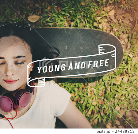 Young Free Enjoyment Teen Age Concept Young Free Enjoyment Teen Age Concept 24489815