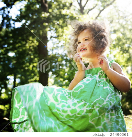 Girl Child Children Childhood Casual Leisure Concept Girl Child Children Childhood Casual Leisure Concept 24490361