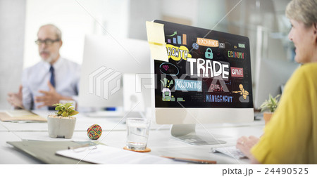 Trade Commerce Business Economy Merchandise Concept 24490525