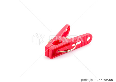 Colorful clothespins isolated on white background 24490560
