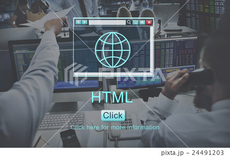 HTML Programming Software Webpage Concept 24491203