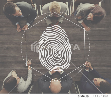 Fingerprint Security Distinction Access Graphic Concept 24492408