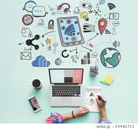 Social Media Communication Connection Concept 24492721