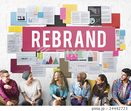 Rebrand Change Corporate Identity Marketing Concept 24492723