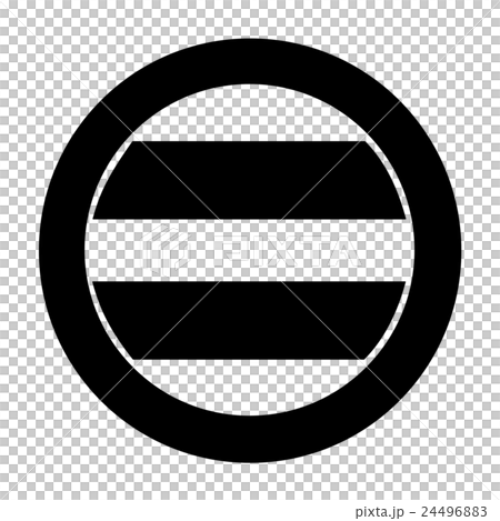 細川氏　丸の内に二つ引 24496883