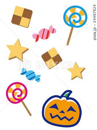 ハロウィン お菓子のイラスト素材 24497624 Pixta