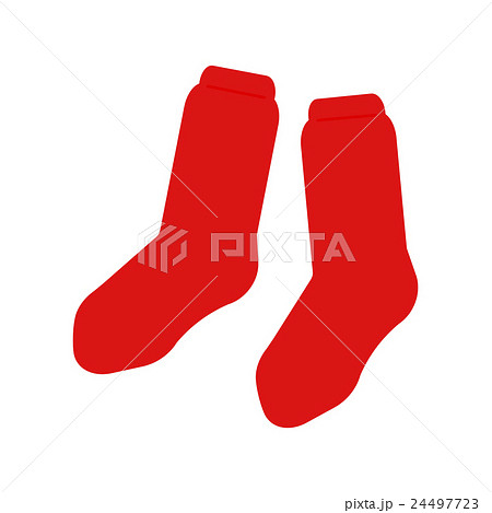 赤い靴下のイラスト素材