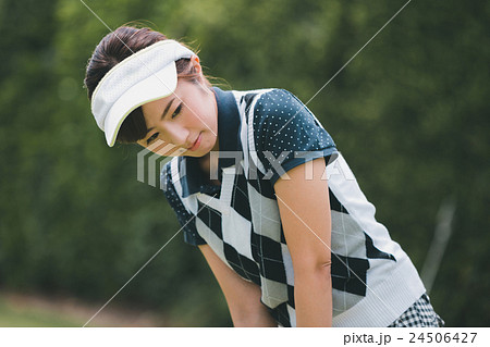 Japanese woman golfer , housewife Japanese woman golfer , housewife 24506427