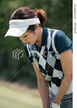 Japanese woman golfer , housewife Japanese woman golfer , housewife 24506433