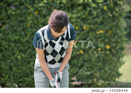 Japanese woman golfer , housewife Japanese woman golfer , housewife 24506449