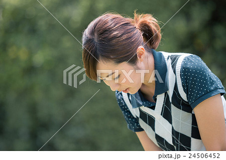 Japanese woman golfer , housewife Japanese woman golfer , housewife 24506452
