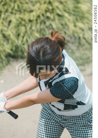 Japanese woman golfer , housewife Japanese woman golfer , housewife 24506562