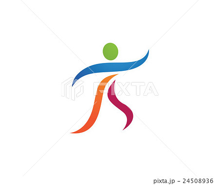 Fun people Healthy Life icon Logo template  24508936