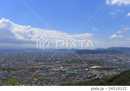屋島から見た高松市（詰田川河口より南） 24510122