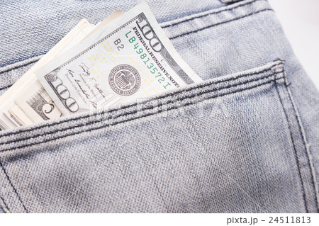Dollar bills in jeans Dollar bills in jeans 24511813