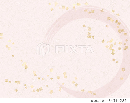 背景　和紙（円,桃色） 24514285