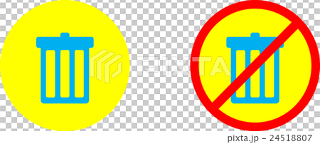 Pictogram trash bin 24518807