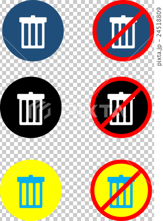 Pictogram trash bin 24518809