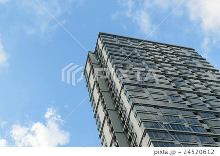 Glass building with blue sky Glass building with blue sky 24520612