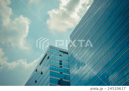 Glass building with blue sky 24520617