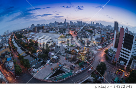BANGKOK /THAILAND-August 20.Rama IV Junction near  24522945