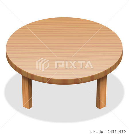 Round Table Wooden Surface 24524430